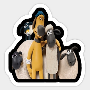 Vintage The Sheep TV Series Cartoon Shaun Sticker